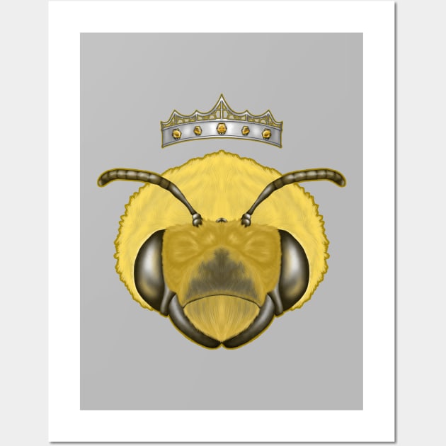 crowned bee Wall Art by JadedWolvesArt